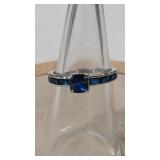 SAPPHIRE COLOR 925 RING SXZ 6