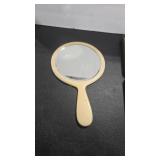 VTG CELLULOID VANITY MIRROR W/ MONOGRAM