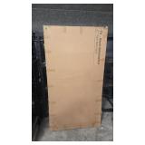 KING CHARCOAL THIN DECK UPHOLSTERED PLATFORM BED