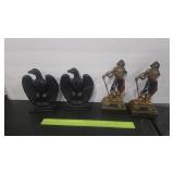 2 PAIRS OF BOOK ENDS