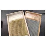 2 ZINC WASHBOARDS