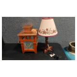 COPPER LANTERN AND ACCENT LAMP