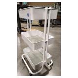 3 TIER ROLL AROUND SHELF