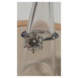 MOISSANITE 3 CT 925 GRA CERT 925 RING SZ 6