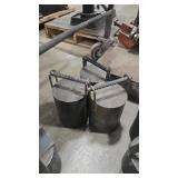 3 SOLID STEEL CYLINDER WEIGHTS