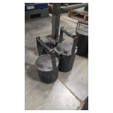 2 SOLID STEEL CYLINDER WEIGHTS