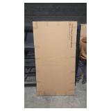 KING CHARCOAL THIN DECK UPHOLSTERED PLATFORM BED