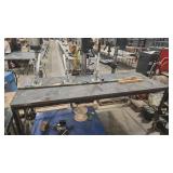 STEEL FABRICATION TABLE ON ROLLERS