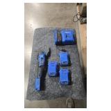 KOBALT 24V MULTI TOOL W/ 3 BATTERIES AND CHARGER