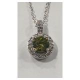 CANARY & NATURAL MOISSANITE 925 NECKLACE GRA