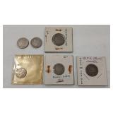 1865-69 3 CENT NICKLE , SHIELD ,1883 LIBERTY, 1910