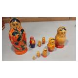 USSR MATRYOSHKS  & MEXICO NESTING DOLLS
