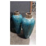 2 FLOOR VASES