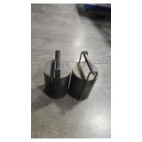 2 SOLID STEEL CYLINDER WEIGHTS