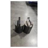 2 SOLID STEEL CYLINDER WEIGHTS