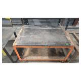 2 TIER STEEL FABRICATION TABLE 36' X 52' X 32'H