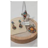 SPINEY OYSTER & GEMSTONE 925 EARRINGS, PENDANT &