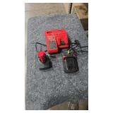 MILWAUKEE M18CP 1.5 & M12XC3 BATTERY W/ CHARGER