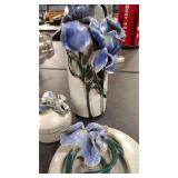 IRIS THEME ART POTTERY