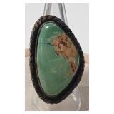 OLD PAWN TURQUOISE RING SZ 8