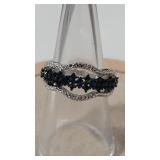 SAPPHIRE COLOR & CZ 95 RING SZ 6