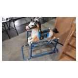 VTG BOUNCY HORSE W/ METAL FRAME