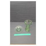 URANIUM VASE AND DESSERT PLATE