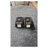 2 MAKITA 4.0AH 18V BATTERIES