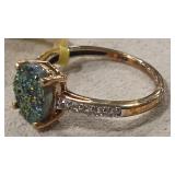 DRUZI % CZ 925 RING SZ 6