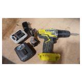 RYOBI DRILL/DRIVER W/ BATTERY & CHARGER