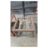 STEEL FRAME WORK TABLE 33' X 32' X 26'