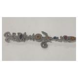 VTG PATRICIA LOCKE BROACH W/ SEMI PRECIOUS GEMS