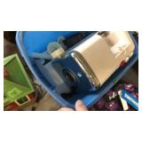 MEAT GRINDER IN BLUE TUB