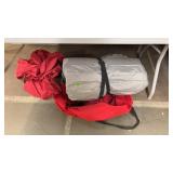 AERO BED IN RED BAG & ESKIMO GEAR COVER