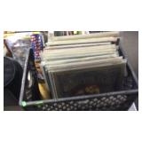 BLK CRATE OF LP RECORDS