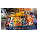 BX OF GAMES, TOYS, RUBBER CHICKEN
