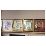 GROUP OF 4 FRAMED PICTURES