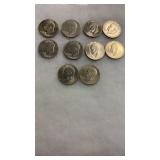 10 EISENHOWER DOLLARS