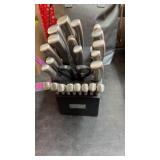 SET OF COOKS CUTLERY W/ BLOCK