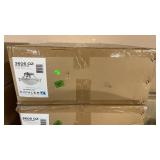 NIB OLD BRONZE 3 LIGHT SUNSET MARBLE GLASS LIGHT