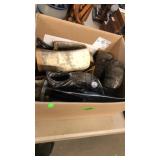 GROUP OF CARVED HORN ITEMS-CUP, NAPKIN RINGS