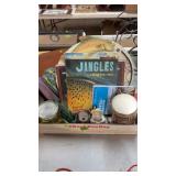 BX OF FISHING BOOKS, DECOR ITEMS