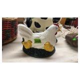 CAST IRON CHICKEN DOOR STOP