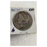 1890 CARSON CITY MORGAN SILVER DOLLAR
