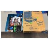 VINTAGE CHILD''S RECORD PLAYER & A GAME
