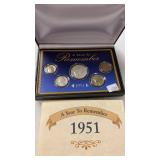 1951 A YEAR TO REMEMBER SILVER COIN SET