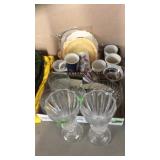 GROUP OF NO SALE ITEMS-CANDLE HOLDERS-BOWLS-MUGS