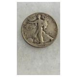 1945 WALKING LIBERTY SILVER HALF DOLLAR