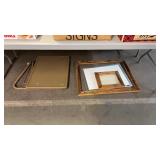 RUSTIC WOOD PICTURE FRAMES, WHITE BOARD & METAL