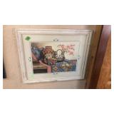 SIGNED FRAMED PRINT 22'X18.5'